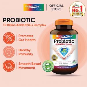 Holistic Way Probiotic Acidophilus Complex 30 Billion - Vegetarian (30 Vegetarian Capsules)